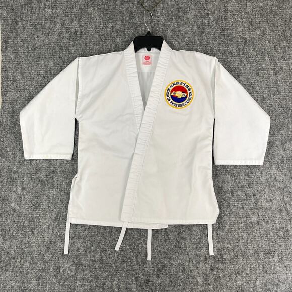 Taekwondo Gi Youth 1 Sun T.K.D. Uniform Martial‎ Arts Karate Kung-Fu Heavyweight - Picture 1 of 9